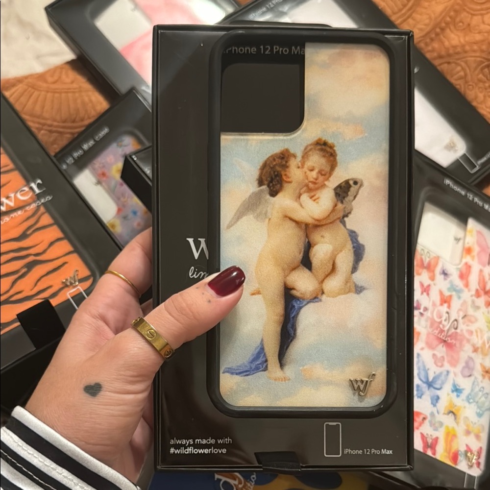 Wildflowers Angel Print iPhone 12 Pro Max Case
